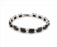 Load image into Gallery viewer, Nature Jade Beaded Bracelet Jewelry Blessing Lucky Fortune Gift For Her Black a