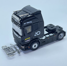 Load image into Gallery viewer, CC 1:64 Black Dinosaur Scania Container Truck Model Diecast Metal Car New Collection