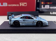Load image into Gallery viewer, Star 1:64 Ice Blue F40 LBWK Racing Sports Model Diecast Metal Car New Collection