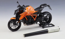 Load image into Gallery viewer, WELLY 1:12 Orange KTM 1390 Super Duke R Motorcycle Bike Sports Model Diecast