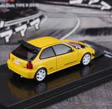 Load image into Gallery viewer, MH 1:64 Yellow Carbon Civic Type R EK9 Sports Model Diecast Metal Car New Collection
