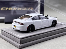 Load image into Gallery viewer, Elite 1:64 White Police Charger SRT Sedan Sports Model Diecast Metal Car New Collection