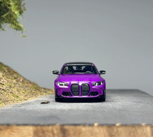 Load image into Gallery viewer, AR 1:64 Purple M3 G80 Sedan Sports Model Diecast Metal Car New Collection