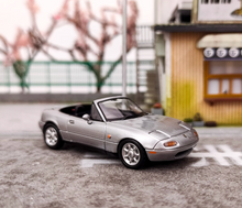Load image into Gallery viewer, HJ 1:64 Silver JDM MX5 Miata Eunos Roadster Sports Model Diecast Metal Car New
