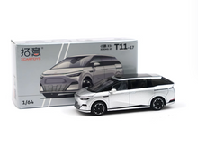 Load image into Gallery viewer, XCARTOY 1:64 Silver Xpeng X9 EV MPV Van Sports Model Diecast Metal Car New Collection