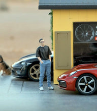 Load image into Gallery viewer, 1:64 Painted Figure Mini Model Miniature Resin Diorama Sand Cool Man Sunglasses New