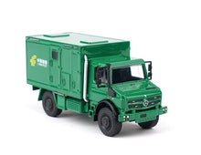 Load image into Gallery viewer, XCARTOYS 1:64 Green Unimog U4023 China Post Truck Model Diecast Metal Car New Collection