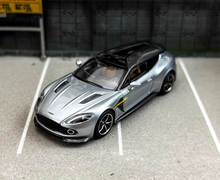 Load image into Gallery viewer, King 1:64 Silver Vanquish Zagato Hatchback Sports Model Diecast Metal Car New Collection