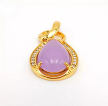 Load image into Gallery viewer, Nature Jade Water Drop Pendant Necklace Gift Jewelry charm Blessing Lucky New F