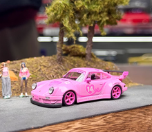 Load image into Gallery viewer, MC 1:64 Pink RWB 930 GT Valentine's Day Sports Model Diecast Metal Car New Collection