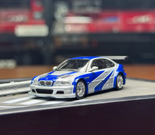 Load image into Gallery viewer, AR 1:64 Silver Blue NFS M3 GTR E46 Coupe Sports Model Diecast Metal Car New Collection