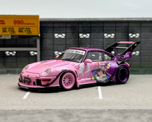Load image into Gallery viewer, SW 1:64 Pink Dragon Ball RWB 993 911 Racing Sports Model Diecast Metal Car New Collection