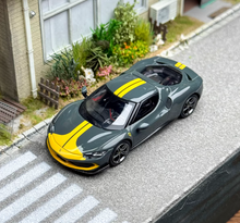 Load image into Gallery viewer, BBR 1:64 Gray 296 GTB Hard Top Racing Sports Model Diecast Metal Car New Collection