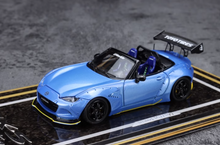 Load image into Gallery viewer, YM 1:64 Blue Miata MX5 Pandem Roadster Convertible Model Diecast Resin Car New