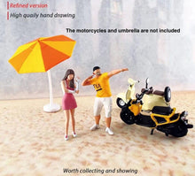 Load image into Gallery viewer, 1:64 Painted Figure Mini Model Miniature Resin Diorama Dancer Trendy Man Yellow