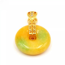 Load image into Gallery viewer, Nature Jade Round Pendant Necklace Gift Jewelry charm Blessing Lucky Accessory D