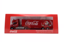 Load image into Gallery viewer, 1:76 Red Coke Christmas Scania T Cab Delivery Truck Model Diecast Metal Car