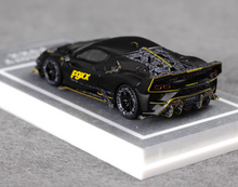 Load image into Gallery viewer, MJ 1:64 Matte Black Mansory F9XX Racing Sports Model Diecast Metal Car New Collection