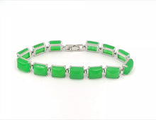 Load image into Gallery viewer, Nature Jade Beaded Bracelet Jewelry Blessing Lucky Fortune Gift For Her Green C