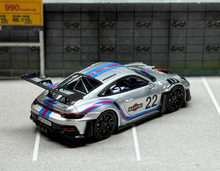 Load image into Gallery viewer, LMLF 1:64 Silver #22 911 992 GT3 RS Racing Sports Model Diecast Metal Car New Collection