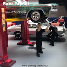 Load image into Gallery viewer, 1:64 Painted Figure Mini Model Miniature Resin Diorama Repair Polish Man Garage