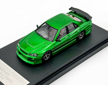 Load image into Gallery viewer, Mortal 1:64 Green Skyline GTR ER34 25GT-t Sports Model Diecast Metal Car New Collection