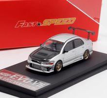 Load image into Gallery viewer, FS 1:64 Silver Lancer Evolution Evo 7 VII MK7 C West Model Diecast Metal Car