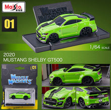 Load image into Gallery viewer, Maisto 1:64 Green 2020 Shelby GT500 Sports Model Toy Diecast Metal Car BN