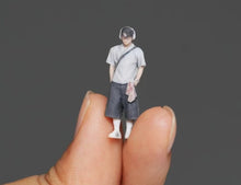 Load image into Gallery viewer, 1:64 Painted Figure Model Miniature Resin Diorama Sand Headset Pocket Boy Man