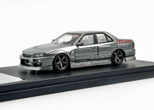 Load image into Gallery viewer, Mortal 1:64 Gray JP D1 Skyline GTR ER34 Sport Model Diecast Metal Car New Collection