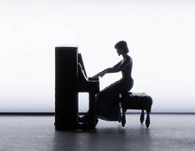 Load image into Gallery viewer, 1:64 Painted Figure Mini Model Miniature Resin Diorama Sand Pianist Lady Piano New