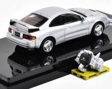 Load image into Gallery viewer, HobbyJapan 1:64 Silver Celica GT Rallye Engine Sports Model Diecast Metal Car