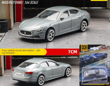 Load image into Gallery viewer, CCA 1:64 Grey Ghibli Sedan Sports Model Toy Diecast Metal Car BN