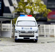 Load image into Gallery viewer, Masdi 1:64 Police Hiace H200 Mini Van Sports Model Diecast Metal Car New Collection