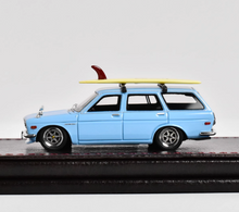 Load image into Gallery viewer, IG 1:64 Blue Datsun Wagon Bluebird 510 Sports Model Diecast Resin Car New