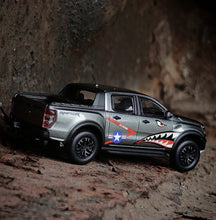 Load image into Gallery viewer, MK 1:64 Gray Shark Ranger Raptor Pickup Truck Sport Model Diecast Metal Car