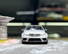 Load image into Gallery viewer, CG 1:64 Silver C63 BS Coupe W204 Widebody Sports Model Diecast Metal Car New Collection