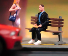 Load image into Gallery viewer, 1:64 Painted Figure Model Miniature Resin Diorama Sand Sitting Man in Suit Toy New Collection