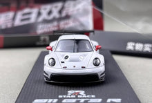 Load image into Gallery viewer, SR 1:64 White 911 GT3 R Racing Sports Model Diecast Metal Car New Collection