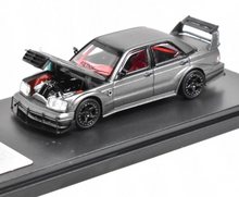 Load image into Gallery viewer, RM 1:64 Gray 190E W201 KS Evo III Sports Sedan Model Diecast Metal Car New Collection