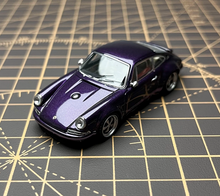 Load image into Gallery viewer, Zincit 1:64 Purple 911 964 Singer Coupe Sports Model Diecast Metal Car New Collection