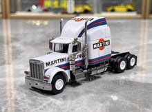 Load image into Gallery viewer, 1:64 White Peterbilt 359 Long Semi Truck Sports Model Diecast Metal Car New Collection