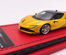 Load image into Gallery viewer, ART 1:64 Yellow SF90 Stradale Hard Top Sports Model Diecast Resin Car New