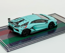 Load image into Gallery viewer, U2 1:64 Blue Novitec Aventador SVJ LP770 Sports Model Diecast Resin Car New Collection
