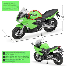 Load image into Gallery viewer, WELLY 1:10 Ninja 650R Sports Racing Heavy Model Diecast Metal Motorcycle