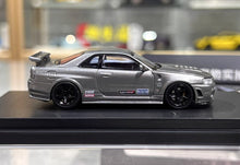 Load image into Gallery viewer, MH 1:64 Gray Skyline GTR R34 NISMO CRS VER Sports Model Diecast Metal Car New Collection