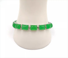 Load image into Gallery viewer, Nature Jade Beaded Bracelet Jewelry Blessing Lucky Fortune Gift For Her Green C