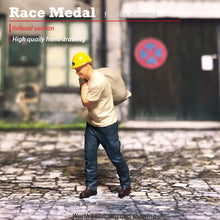 Load image into Gallery viewer, 1:64 Painted Figure Mini Model Miniature Resin Diorama Mining Porter Worker Man