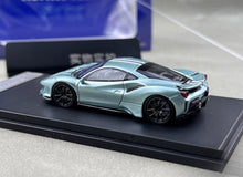Load image into Gallery viewer, SH 1:64 Light Green 488 Pista Novitec Sports Model Diecast Metal Car New Collection