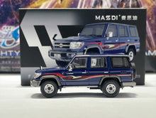 Load image into Gallery viewer, Masdi 1:64 Blue Land Cruiser LC76 ORV SUV Sports Model Diecast Metal Car New Collection